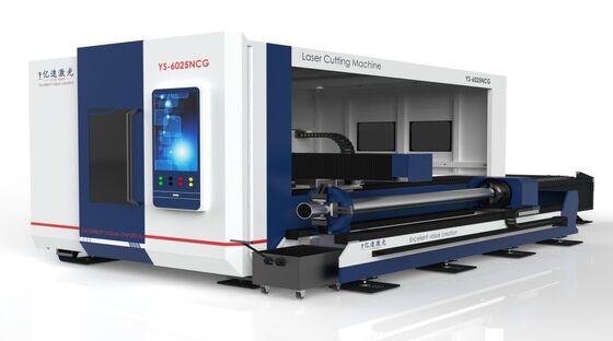 calidad  Integrated Fiber Laser Cutting Machine With Large-scale Exchange Table And Surrounding Tube Plate fábrica