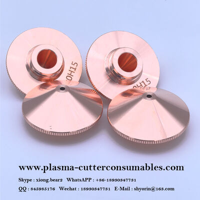D28 M11 Boquilla de corte por láser de cobre de una o doble capa resistente a la corrosión para cabezal láser WSX Han's Hongshan